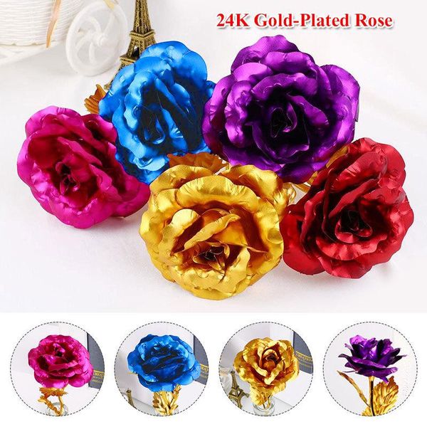 decorative flowers & wreaths dorp 24k gold foil rose flower valentine's day lover gift birthday romantic golden home decor wedding part
decorative flowers & wreaths dorp 24k gold foil rose flower valentine's day lover gift birthday romantic golden home decor wedding part