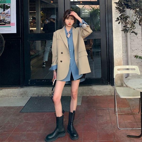 women's jackets suit coat female design sense minority 2021 korean spring and autumn high fried street net red small, Black;brown
women's jackets suit coat female design sense minority 2021 korean spring and autumn high fried street net red small, Black;brown