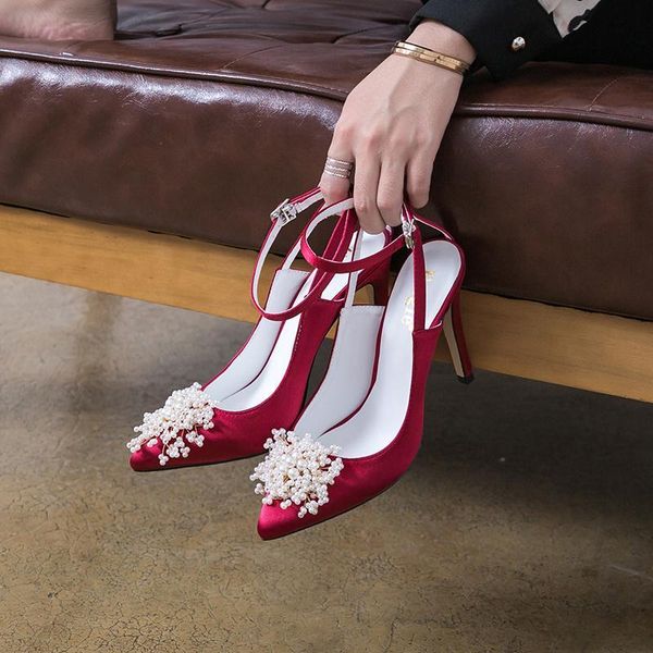sandals 2021 summer pointed shallow mouth sandals fashion pearl stilettos small size large banquet dress wedding shoes women pkwj, Black
sandals 2021 summer pointed shallow mouth sandals fashion pearl stilettos small size large banquet dress wedding shoes women pkwj, Black
