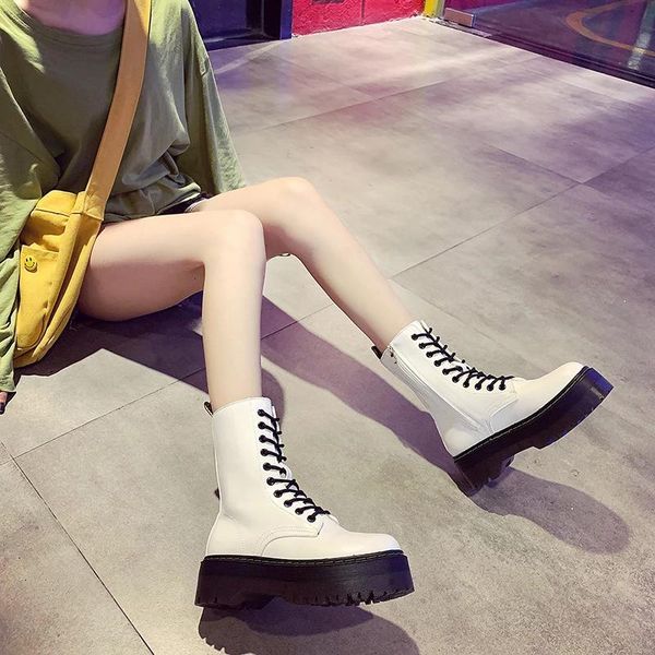 boots british style fashion lady thick bottom female military ridding bootsautumn rubber pu leather lace up chunky ankle, Black
boots british style fashion lady thick bottom female military ridding bootsautumn rubber pu leather lace up chunky ankle, Black