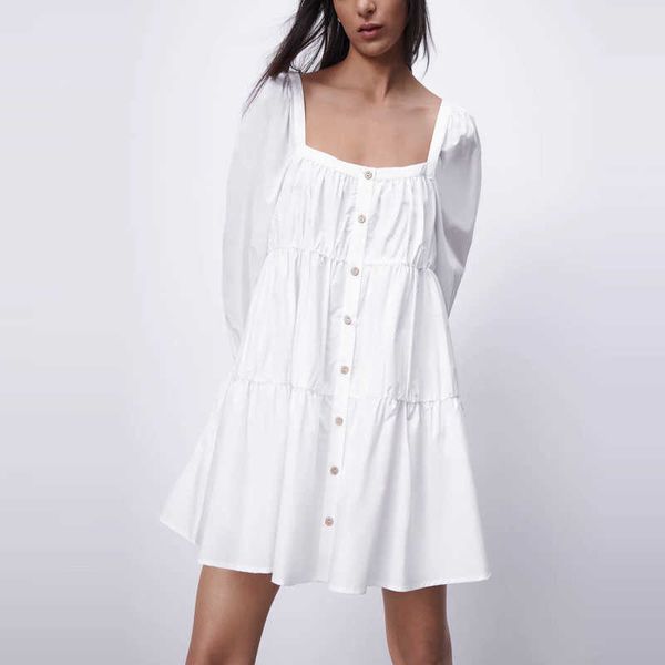 za long sleeve poplin white spring dress women elegant pleated mini office lady dresses woman chic button up loose vestidos 210602, Black;gray
za long sleeve poplin white spring dress women elegant pleated mini office lady dresses woman chic button up loose vestidos 210602, Black;gray