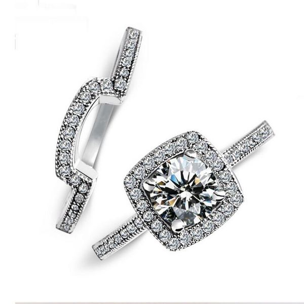 drop shipping vecalon handmade luxury jewelry 925 sterling silver filled round cut white z cz diamond women wedding bridal ring set gift, Slivery;golden
drop shipping vecalon handmade luxury jewelry 925 sterling silver filled round cut white z cz diamond women wedding bridal ring set gift, Slivery;golden