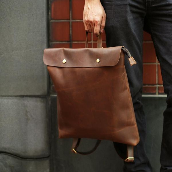 backpack crazy horse leather men lapgenuine school bags vintage rucksack travel
backpack crazy horse leather men lapgenuine school bags vintage rucksack travel
