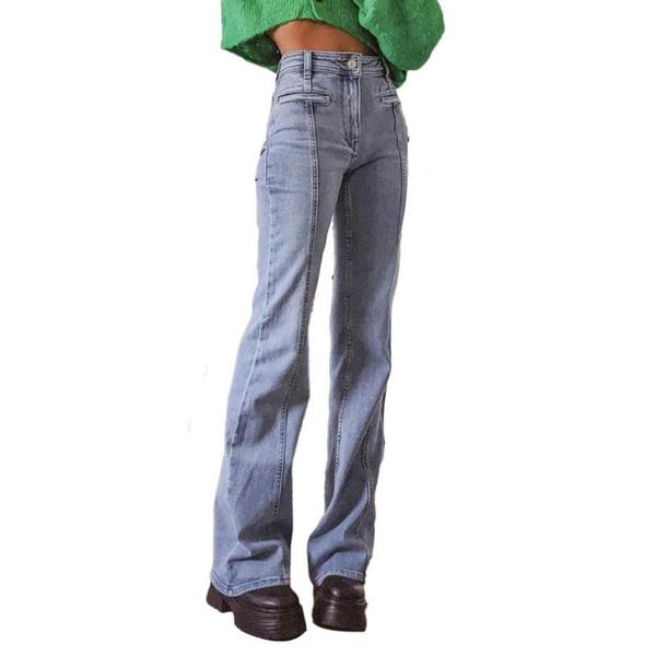 jeans mid-waisted five-pointed star vintage contrast color cargo pants for dating women's, Blue
jeans mid-waisted five-pointed star vintage contrast color cargo pants for dating women's, Blue