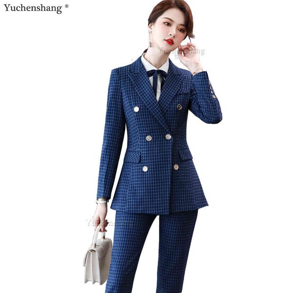 women's suits & blazers fashion pant suit women girl female blue apricot plaid double breasted work jackets blazer 2 piece set, White;black
women's suits & blazers fashion pant suit women girl female blue apricot plaid double breasted work jackets blazer 2 piece set, White;black