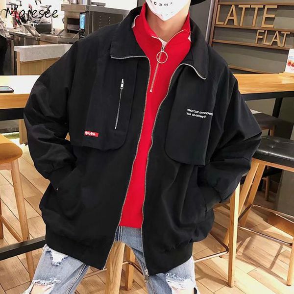 men's jackets men letter printed zipper leisure oversize simple all-match korean trendy students coat chic retro cargo streetwear, Black;brown
men's jackets men letter printed zipper leisure oversize simple all-match korean trendy students coat chic retro cargo streetwear, Black;brown