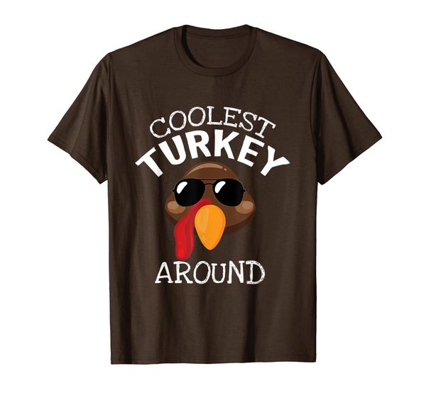 Coolest Turkey Around Funny Thanksgiving Boys Gift T-Shirt, Mainly pictures