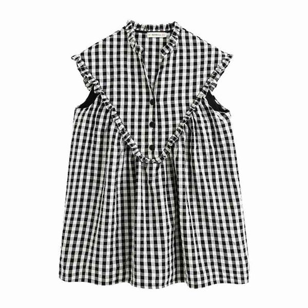 women vintage v neck plaid print casual loose mini dress ladies agaric lace decoration vestidos chic brand dresses ds3607 210331, Black;gray
women vintage v neck plaid print casual loose mini dress ladies agaric lace decoration vestidos chic brand dresses ds3607 210331, Black;gray