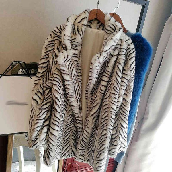 women's wool & blends blends winter medium long animal pattern thick warm faux coats fake rabbit fur loose plus size outerwear dzsh, Black
women's wool & blends blends winter medium long animal pattern thick warm faux coats fake rabbit fur loose plus size outerwear dzsh, Black