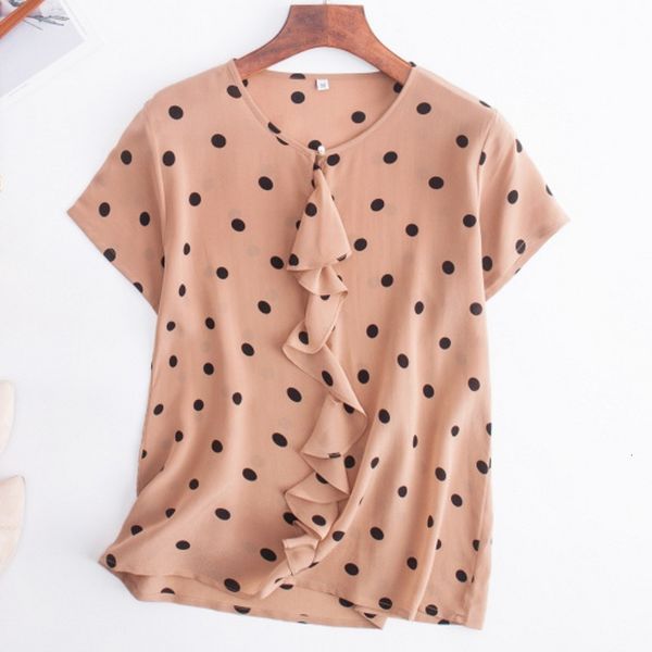 coat women's 100% pure silk shirt ruffled blouse crew neck short sleeve pink dots l xl jn469, Tan;black
coat women's 100% pure silk shirt ruffled blouse crew neck short sleeve pink dots l xl jn469, Tan;black