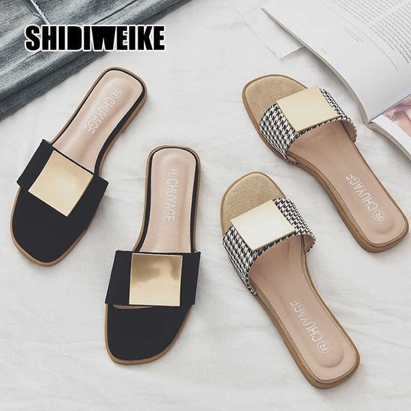 summer women slipper fashion square buckle women slip on slides square toe flat casual flip flops beach slippers vc122 210611, Black
summer women slipper fashion square buckle women slip on slides square toe flat casual flip flops beach slippers vc122 210611, Black