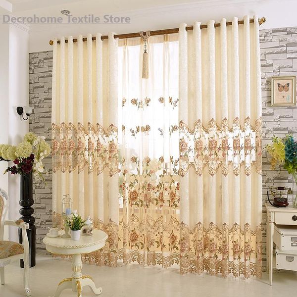 curtain & drapes european pastoral living room flannel curtains water-soluble embroidery blackout fabric finished product customization
curtain & drapes european pastoral living room flannel curtains water-soluble embroidery blackout fabric finished product customization