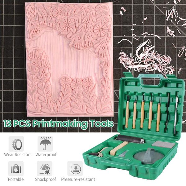 professional hand tool sets printmaking tools kit with carry box engraving wood block printing set carving rubber roller whetstone
professional hand tool sets printmaking tools kit with carry box engraving wood block printing set carving rubber roller whetstone