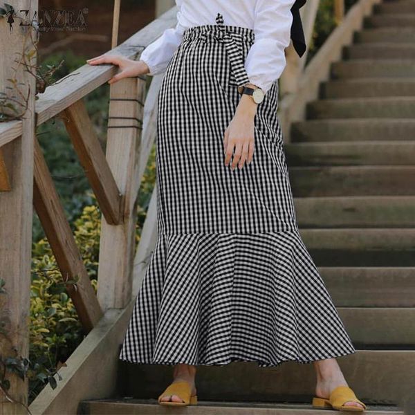 skirts women party plaid printed dress elegant casual fishtail hem skirt side zipper ruffle check long plus size vestidos xa1a, Black
skirts women party plaid printed dress elegant casual fishtail hem skirt side zipper ruffle check long plus size vestidos xa1a, Black