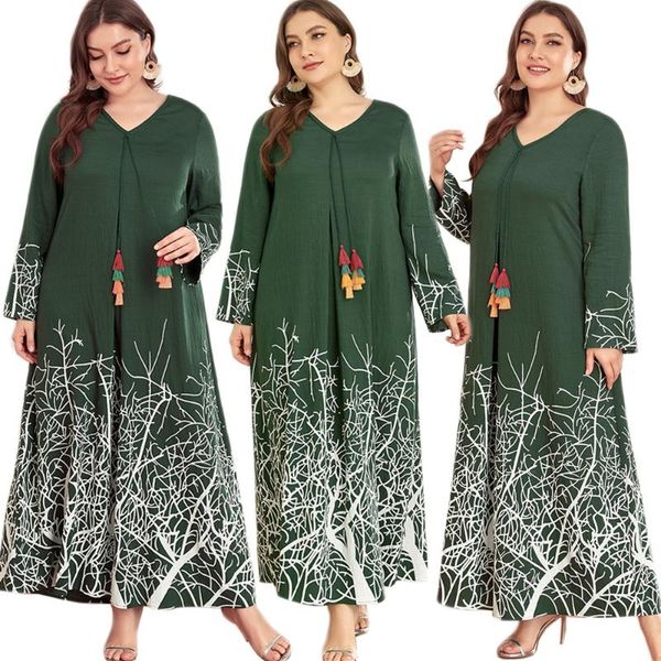 ethnic clothing muslim long dress for women abaya kaftan middle east ptinted tassel islamic maxi robe v-neck turkey dubai jilbab gown, Red
ethnic clothing muslim long dress for women abaya kaftan middle east ptinted tassel islamic maxi robe v-neck turkey dubai jilbab gown, Red
