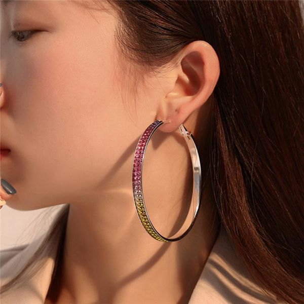 hoop & huggie 2021 fashion full rhinestone circle earrings classic big gold/silver color crystal for women, Golden;silver
hoop & huggie 2021 fashion full rhinestone circle earrings classic big gold/silver color crystal for women, Golden;silver