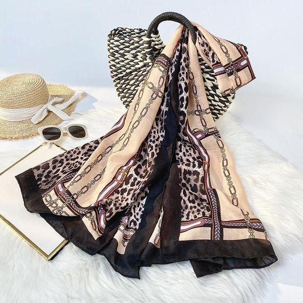 scarves jtvovo 2021 95x180cm luxury fashion leopard chain women scarf shawl female lightweight beach travel ladies headscarf, Blue;gray
scarves jtvovo 2021 95x180cm luxury fashion leopard chain women scarf shawl female lightweight beach travel ladies headscarf, Blue;gray