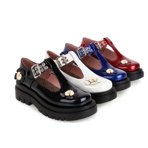 roman womens mid chunky creepers heel platform shoes t-strap sandals floral casual gothic oxfords retro patent leather plus size dress, Black
roman womens mid chunky creepers heel platform shoes t-strap sandals floral casual gothic oxfords retro patent leather plus size dress, Black