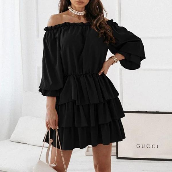 casual dresses fashion autumn women off-shoulder slash neck irregular solid color long sleeves slim elegant party vestidos, Black;gray
casual dresses fashion autumn women off-shoulder slash neck irregular solid color long sleeves slim elegant party vestidos, Black;gray