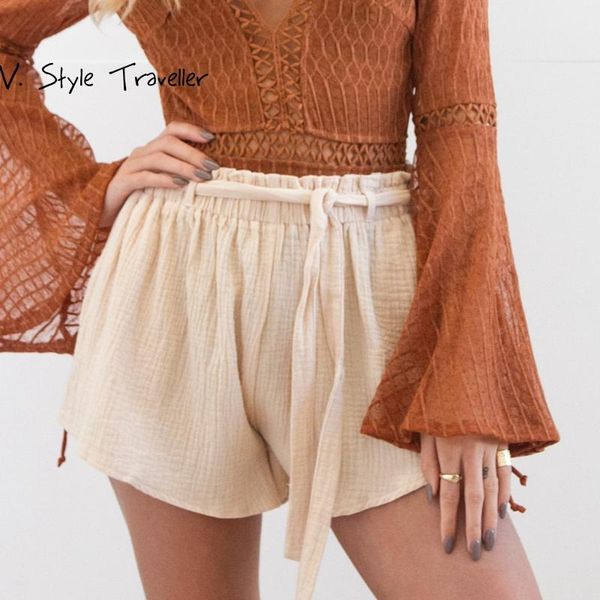 women's shorts beach skirt women loose wide leg elastic high waist ethnic pink female casual summer style vestido de festa trousers, White;black