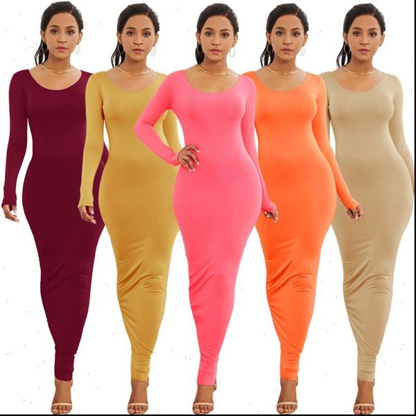 elegant autumn winter high women dresses stretchy o neck long casual slim robe black white party maxi vestidos, Black;gray
elegant autumn winter high women dresses stretchy o neck long casual slim robe black white party maxi vestidos, Black;gray