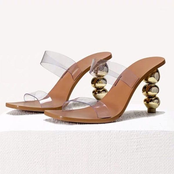 slippers 2021 strange heel women square toe pvc sandals ladies mules summer gladiator sandal casual slides1, Black
slippers 2021 strange heel women square toe pvc sandals ladies mules summer gladiator sandal casual slides1, Black