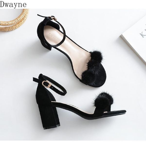 fur ball sandals women summer 2021 thick-soled high-heeled shoes with plush characters and open toe, Black
fur ball sandals women summer 2021 thick-soled high-heeled shoes with plush characters and open toe, Black