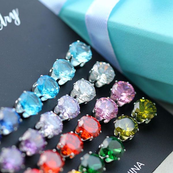 stud 12 pair/set pack months colorful shiny cz earrings set for women men girls crystal lot earing brincos, Golden;silver
stud 12 pair/set pack months colorful shiny cz earrings set for women men girls crystal lot earing brincos, Golden;silver
