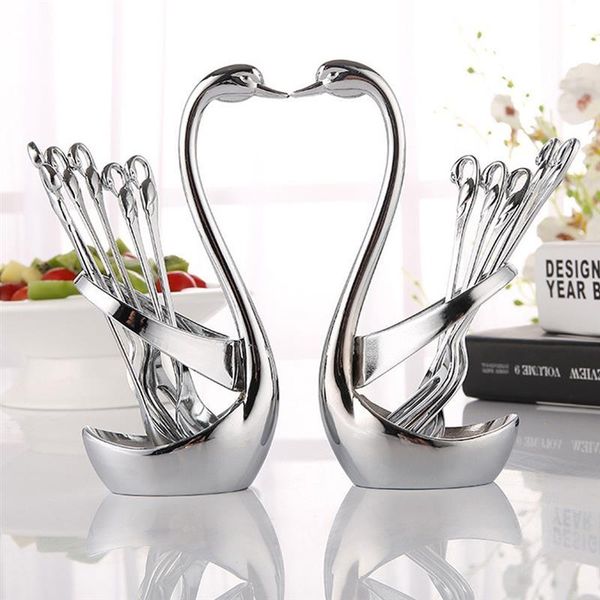 spoons stainless steel swan fruit fork cake sign dessert coffee spoon with cygnus base tableware dinner set
spoons stainless steel swan fruit fork cake sign dessert coffee spoon with cygnus base tableware dinner set