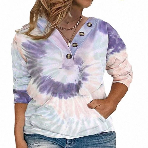 women's plus size pullover sweatshirt tie dye button print long sleeve v neck hoodie streetwear daily weekend cotton fall green gray w, Black
women's plus size pullover sweatshirt tie dye button print long sleeve v neck hoodie streetwear daily weekend cotton fall green gray w, Black