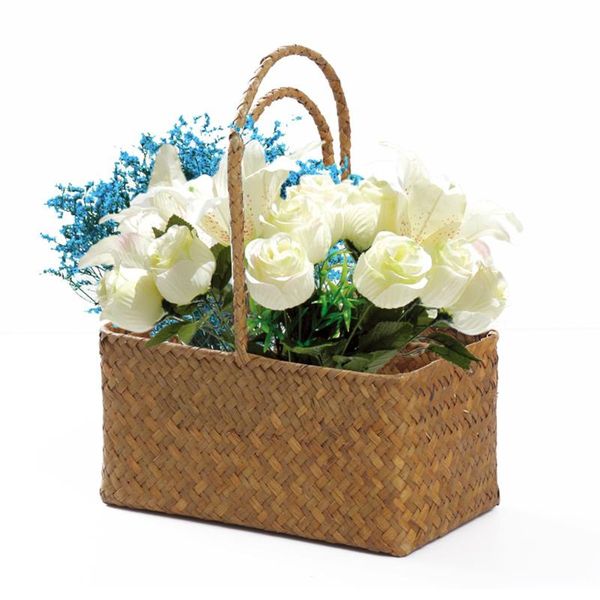 storage baskets weaving handle natural aquatic plants square decoration for indoor / outdoor
storage baskets weaving handle natural aquatic plants square decoration for indoor / outdoor