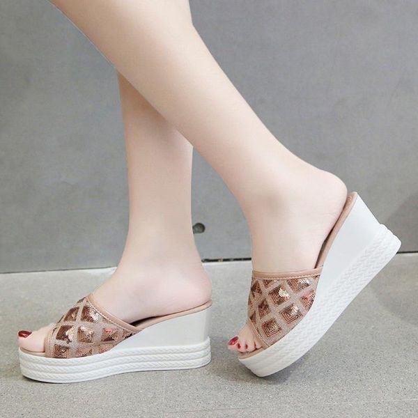 slippers sagace women shoes ladies platform wedge heel sandals sequins footwear sunglasses play beach summer 2021mar, Black
slippers sagace women shoes ladies platform wedge heel sandals sequins footwear sunglasses play beach summer 2021mar, Black