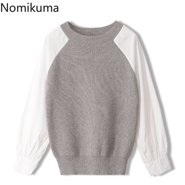 nomikuma korean patchwork knitted sweater causal long sleeve o-neck pull femme autumn winter knitted pullover 6d202 210427, White;black
nomikuma korean patchwork knitted sweater causal long sleeve o-neck pull femme autumn winter knitted pullover 6d202 210427, White;black