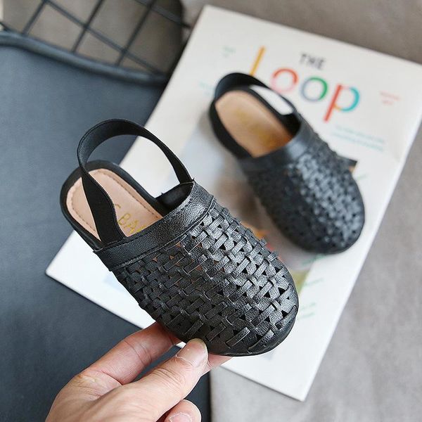 children round head fashion weaving hollow shoes kids soft bottom flats sandals summer girls retro solid color, Black;red
children round head fashion weaving hollow shoes kids soft bottom flats sandals summer girls retro solid color, Black;red