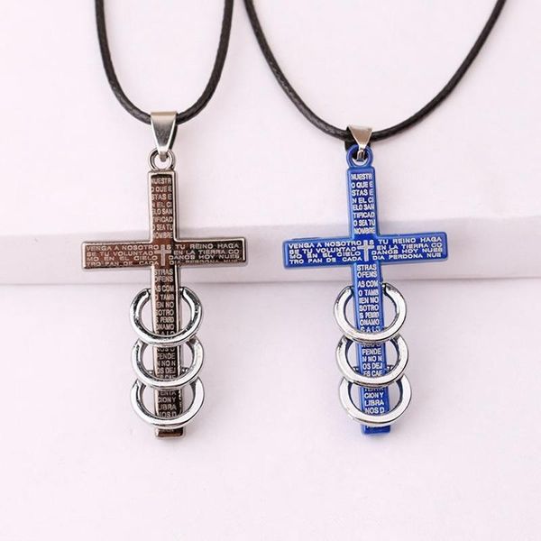 pendant necklaces fashion stainless steel three rings cross necklace for women/men goth chain collar trend jewelry charm choker, Silver
pendant necklaces fashion stainless steel three rings cross necklace for women/men goth chain collar trend jewelry charm choker, Silver