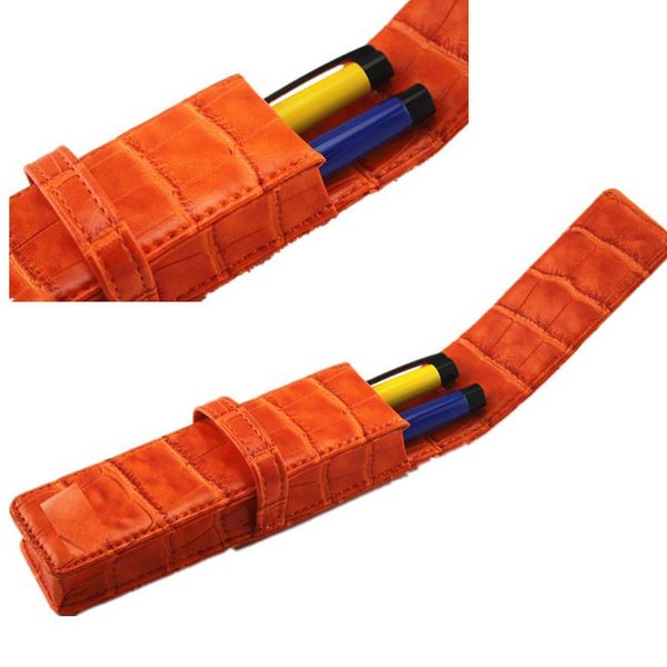 1pc orange crocodile pattern pu leather pen pouch only for 2 pens roll bag luxury gift case pencil bags
1pc orange crocodile pattern pu leather pen pouch only for 2 pens roll bag luxury gift case pencil bags