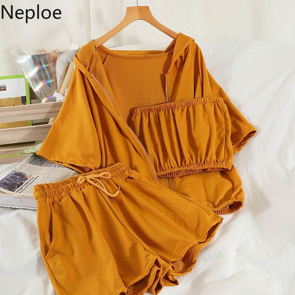 neploe casual fashion suit women loose jacket crop straight wide leg shorts korean chic tracksuit three piece sets female women's track, Gray
neploe casual fashion suit women loose jacket crop straight wide leg shorts korean chic tracksuit three piece sets female women's track, Gray