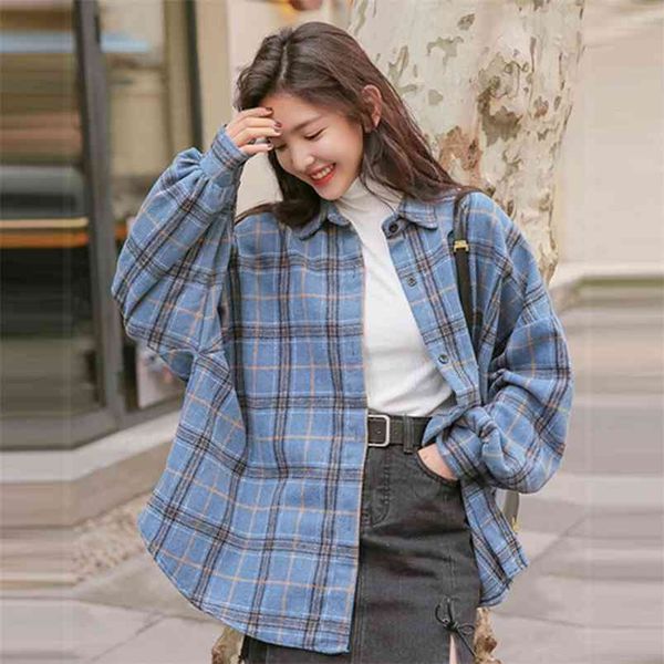 spring autumn korea fashion women long sleeve turn-down collar shirt coat all-matched casual plaid blouse loose s167 210512, White
spring autumn korea fashion women long sleeve turn-down collar shirt coat all-matched casual plaid blouse loose s167 210512, White