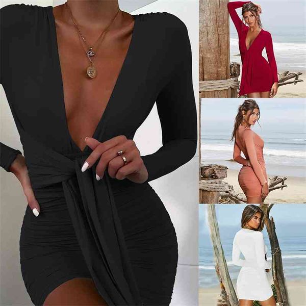deep v neck club dress long sleeve bodycon dress woman party night robe elegant vintage bandage dress white red black pink, Black;gray
deep v neck club dress long sleeve bodycon dress woman party night robe elegant vintage bandage dress white red black pink, Black;gray