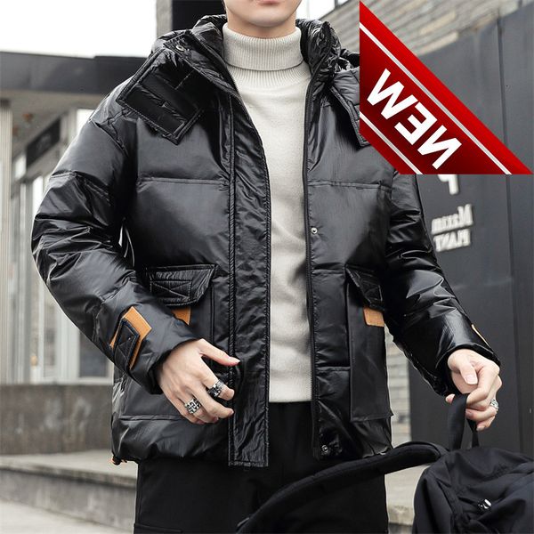 casual autumn winter men's warm white duck down jackets couple thick hat detachable hooded coat parka outwear clothing m-4xl, Black
casual autumn winter men's warm white duck down jackets couple thick hat detachable hooded coat parka outwear clothing m-4xl, Black