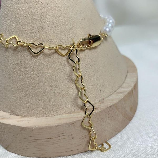 link, chain handicraft diy accessory white shellfish four-leaf clover bracelet female european and american minimalist, Black
link, chain handicraft diy accessory white shellfish four-leaf clover bracelet female european and american minimalist, Black