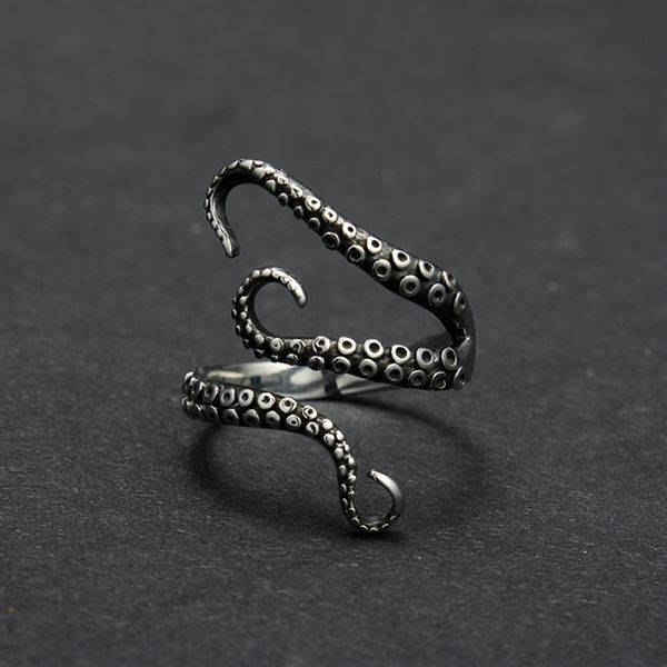 My4i octopu tainle dark workhop band ring punk eight claw earsdark workshop punkeigh steel titanium steel opening ring, Silver
My4i octopu tainle dark workhop band ring punk eight claw earsdark workshop punkeigh steel titanium steel opening ring, Silver