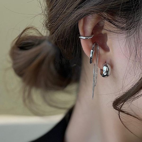 hoop & huggie 2021 3pcs set earrings for women fashion irregular metal chain female ear bone clip punk, Golden;silver
hoop & huggie 2021 3pcs set earrings for women fashion irregular metal chain female ear bone clip punk, Golden;silver
