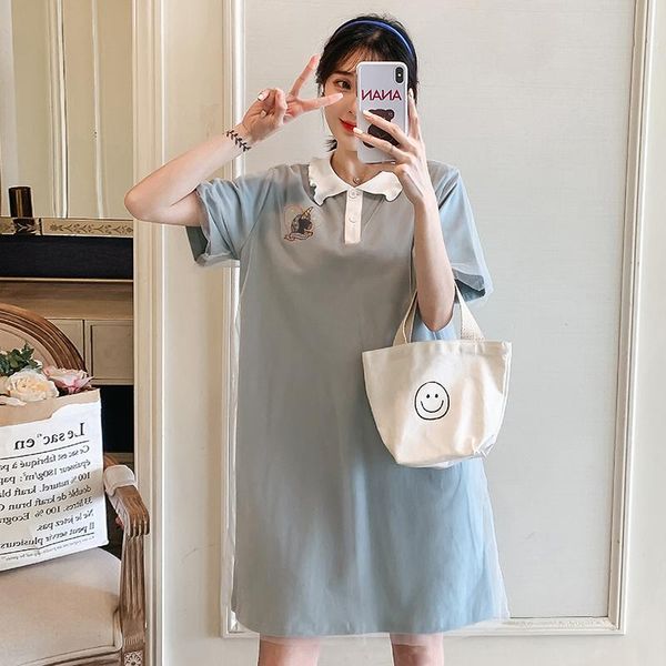 6665# maternity clothes summer short sleeves loose stylish dress pregnant women mom dresses, White
6665# maternity clothes summer short sleeves loose stylish dress pregnant women mom dresses, White