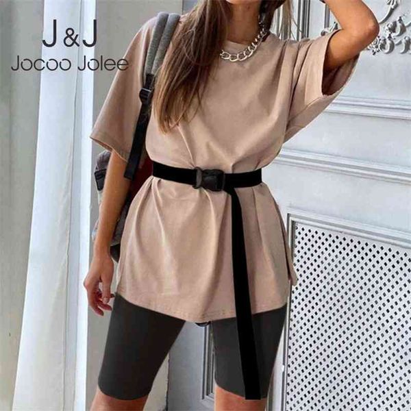 casual solid outfits women's two piece suit with belt o neck loose t shirt sets homewear streetwear joggers tracksuits 210416, White
casual solid outfits women's two piece suit with belt o neck loose t shirt sets homewear streetwear joggers tracksuits 210416, White