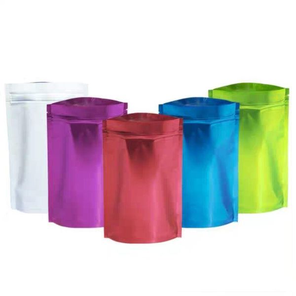 gift wrap 100pcs 0.16mm color aluminum foil self-sealing standing bag aluminum-plated metal tea sealed packaging
gift wrap 100pcs 0.16mm color aluminum foil self-sealing standing bag aluminum-plated metal tea sealed packaging