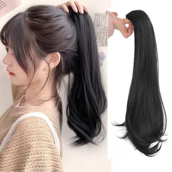 synthetic wigs dianqi claw ponytail straight black brown color natural ponytails hair hairpieces for women daily party
synthetic wigs dianqi claw ponytail straight black brown color natural ponytails hair hairpieces for women daily party