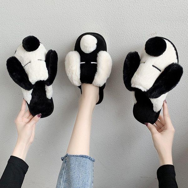 female shoes 2021 autumn winter cartoon cute dog home ladies flat slides korea young girl indoor warm plush slippers for women, Black
female shoes 2021 autumn winter cartoon cute dog home ladies flat slides korea young girl indoor warm plush slippers for women, Black