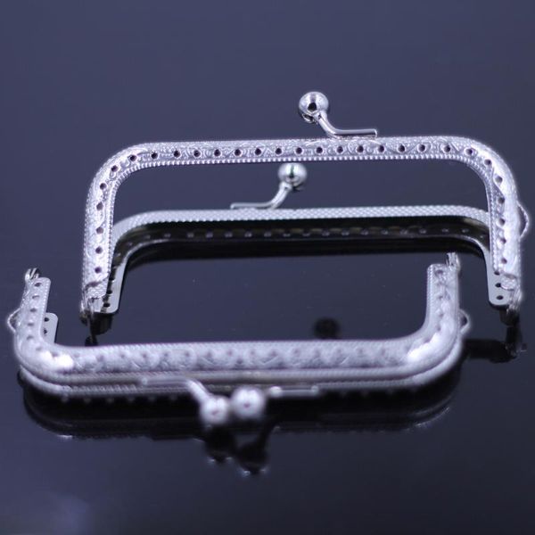 bag parts & accessories 10.5cm silver tone square metal purse frame handbag kiss clasp buckle clip lock handle patterned/smooth luggage hard, Black
bag parts & accessories 10.5cm silver tone square metal purse frame handbag kiss clasp buckle clip lock handle patterned/smooth luggage hard, Black