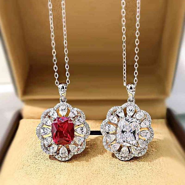 longlongjin 2021 new s925 silver imitation red pendant necklace jewelry, Black 
longlongjin 2021 new s925 silver imitation red pendant necklace jewelry, Black